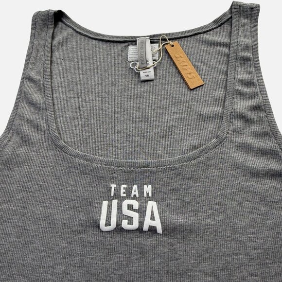 SKIMS Soft Lounge Tank Top + Pants Set Team USA Heather Gray 4X - Picture 6 of 14